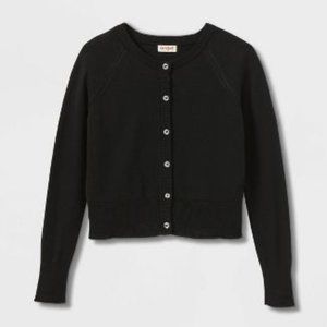 Girls' Cardigan Sweater - Cat & Jack™ - Black, NWT-never worn